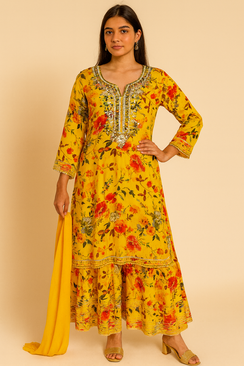 3- piece suit indo westren 21